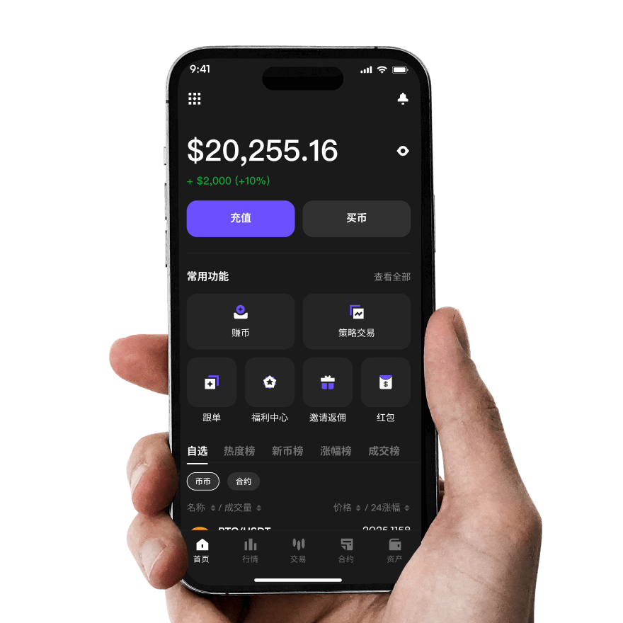 Coinw币赢官网APP界面